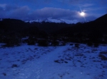 Moon rise from Poulter hut